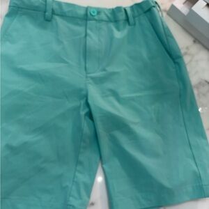 Vineyard Vines Boys Capri Blue Teal Performance shorts size 16  VGUC